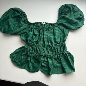 Women’s NSR green crop top size small